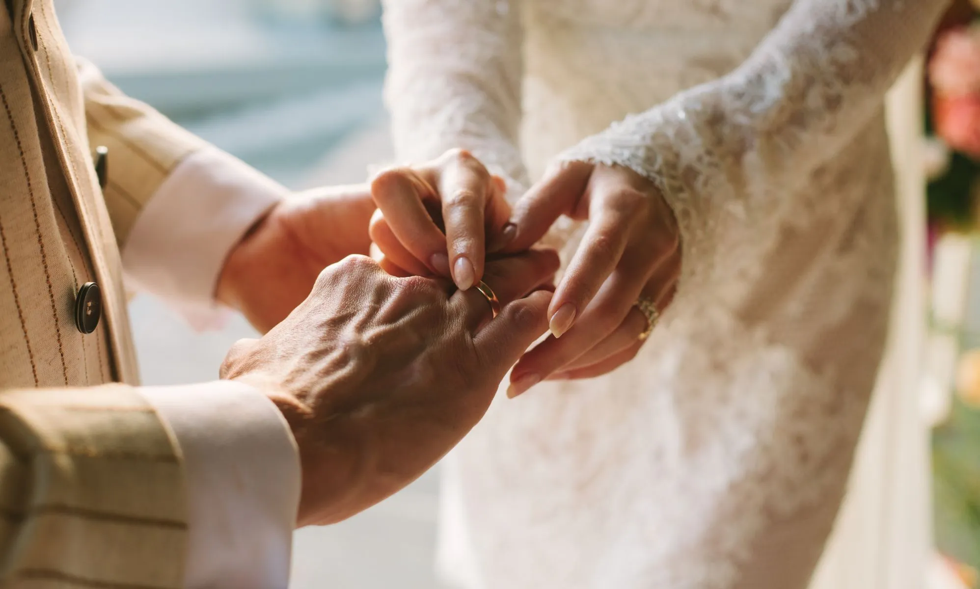 Stock image of a wedding