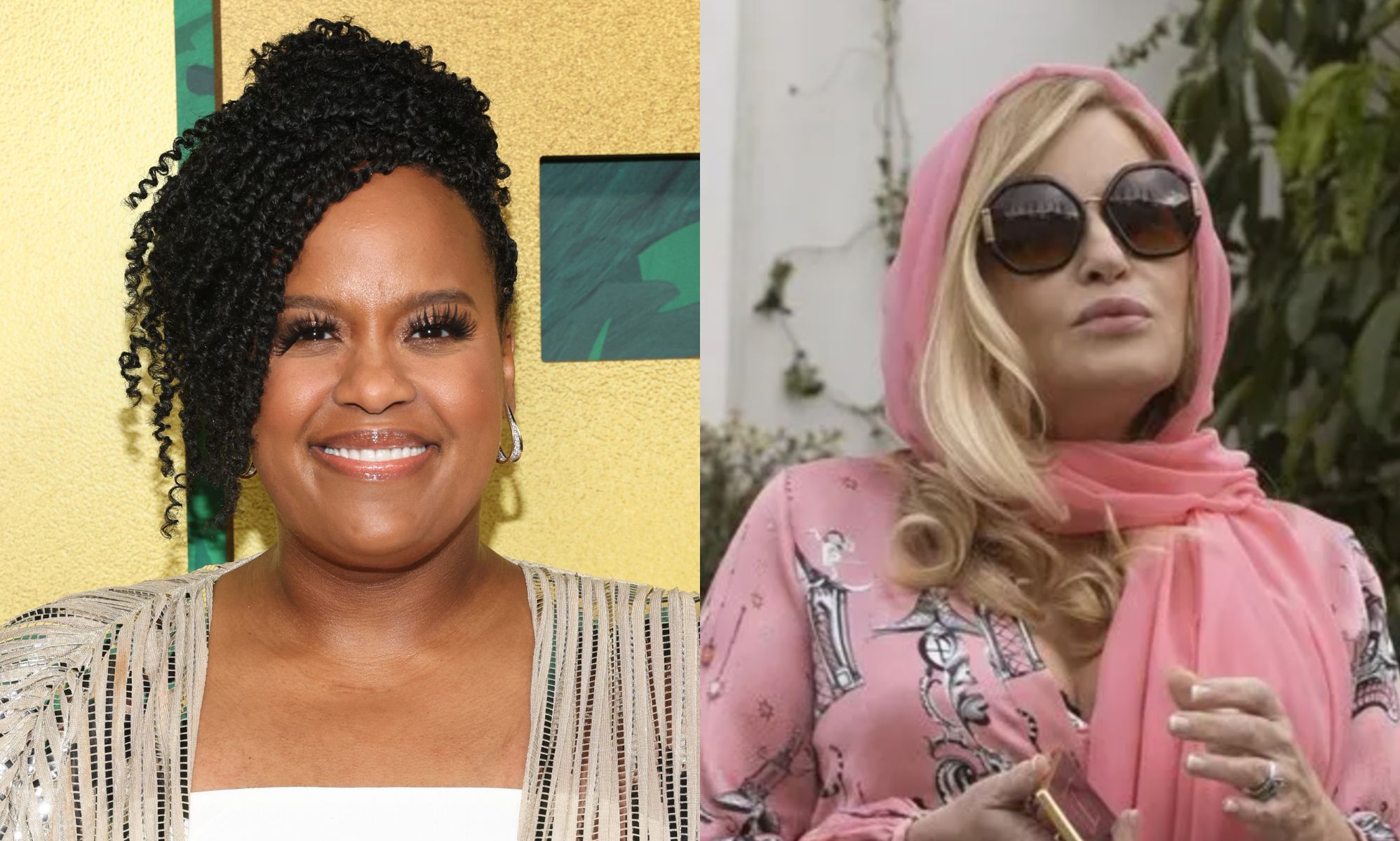 The White Lotus star Natasha Rothwell (left) and Jennifer Coolidge as Tanya McQoid.