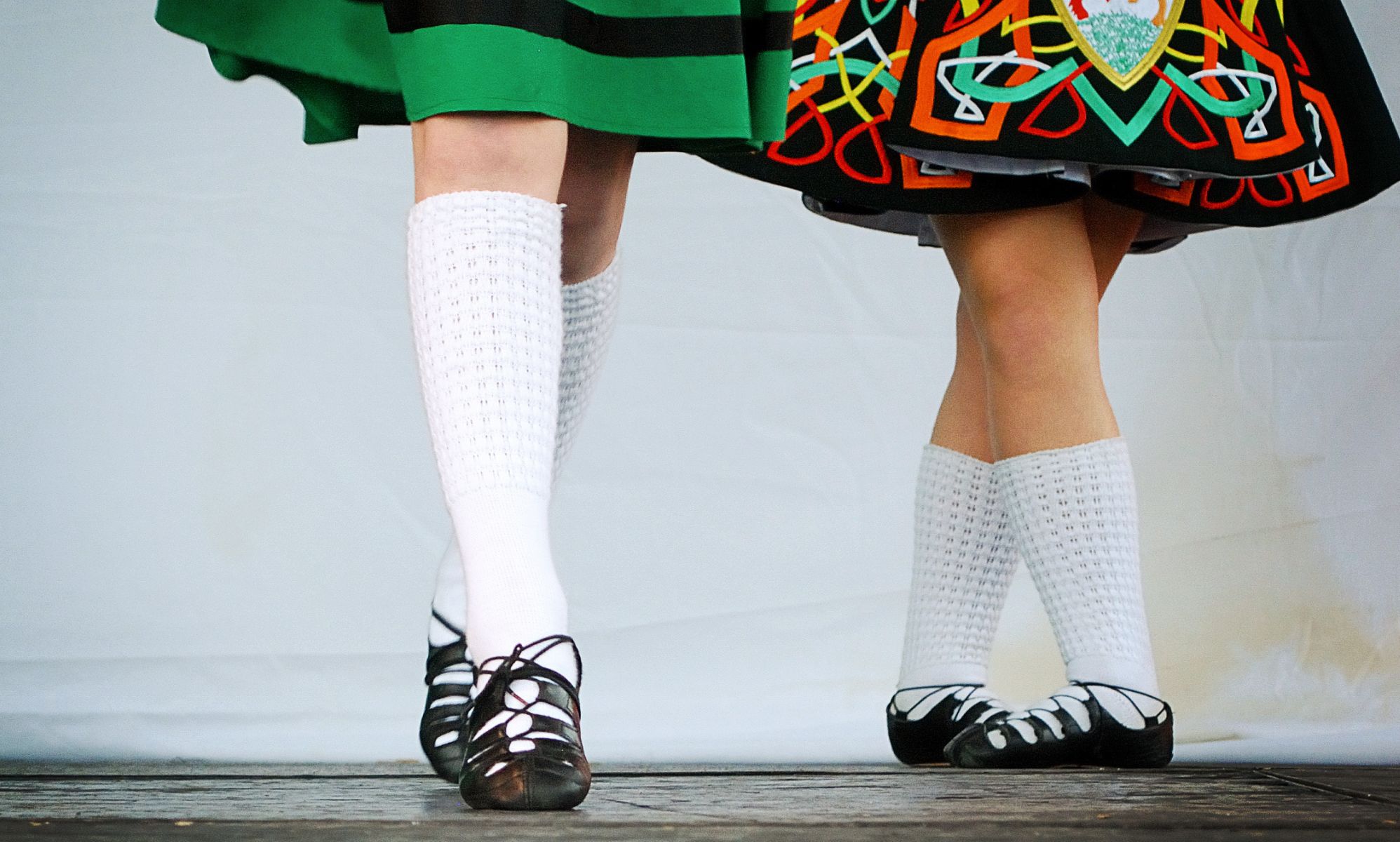 Stock image of Irish dancers