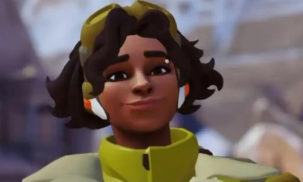 Una captura de pantalla del videojuego Overwatch 2 del personaje LGBTQ+ Venture en la pantalla