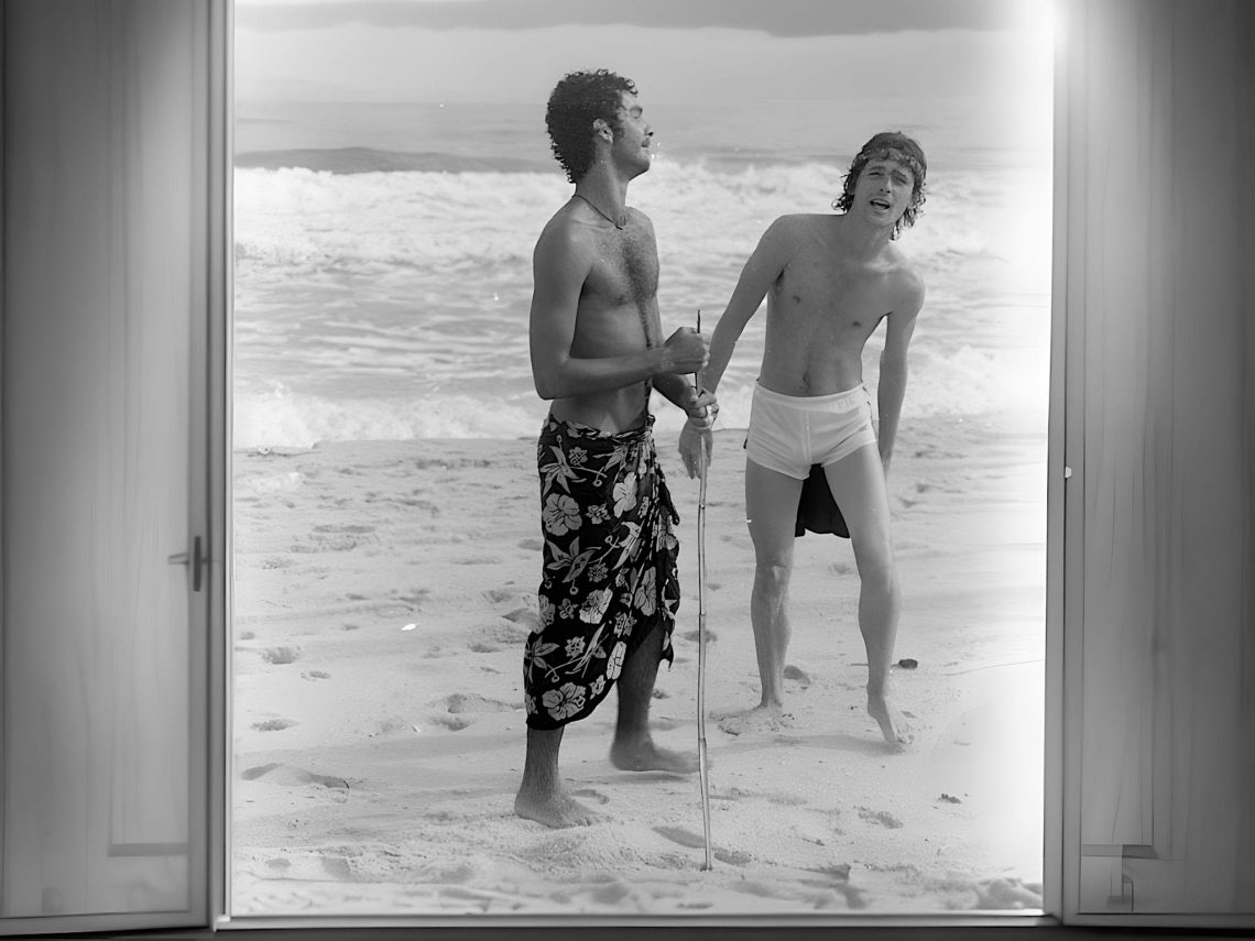 Una foto antigua de Fire Island, alrededor de la década de 1970.