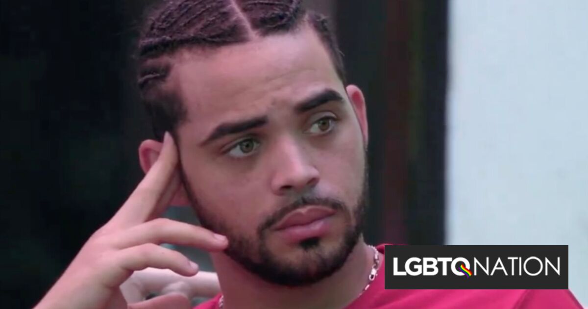 Fanáticos indignados por la reacción bifóbica de la estrella de reality cuando su pareja salió del closet