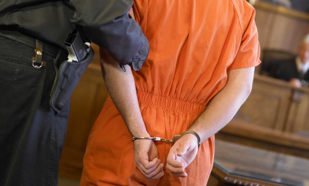 Defendant Standing Before the Judge