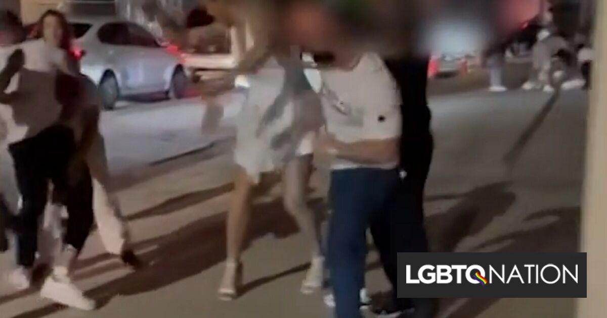 Horrible vídeo muestra a hombres golpeando a mujeres lesbianas y trans en la calle