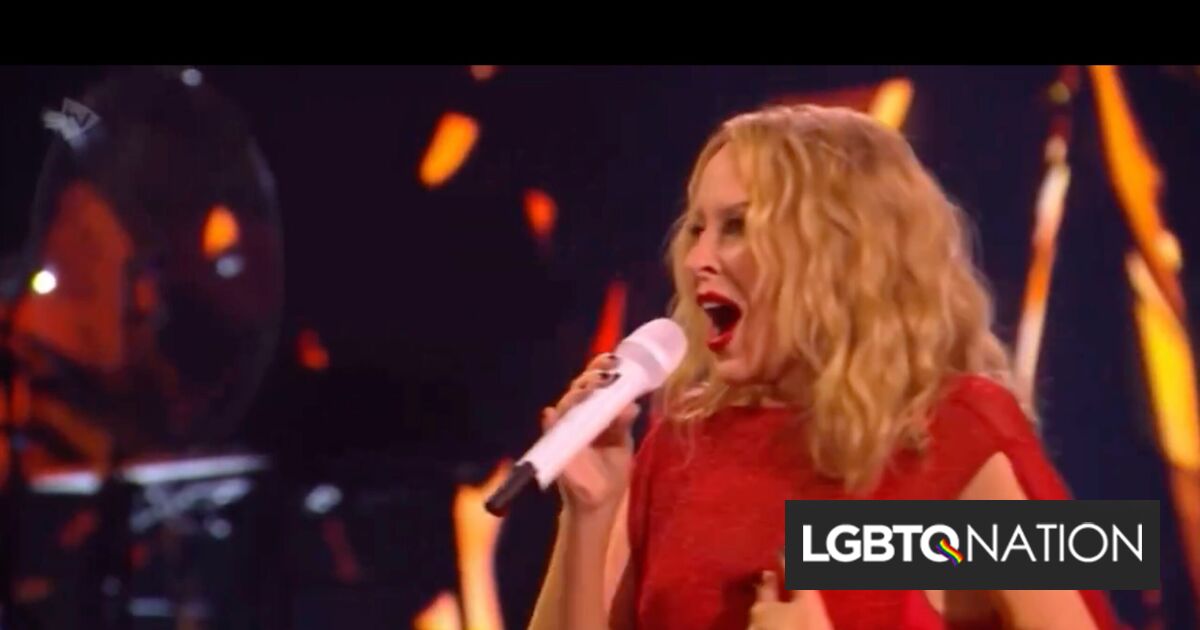 La reacción de Kylie Minogue ante la propuesta de boda sorpresa de un hombre gay es cómo se hace