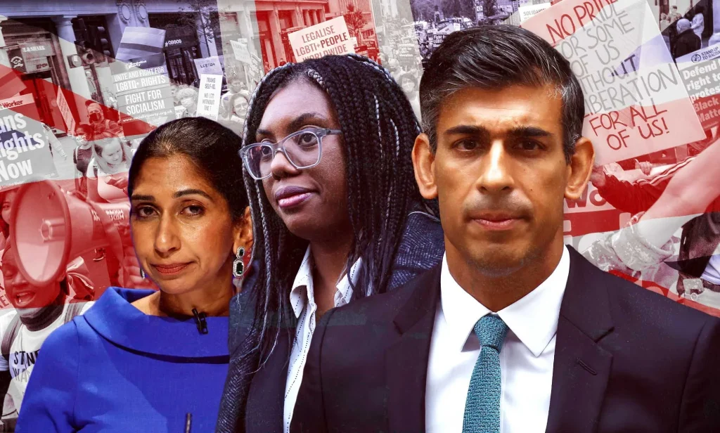 Suella Braverman, Kemi Badenoch and Rishi Sunak
