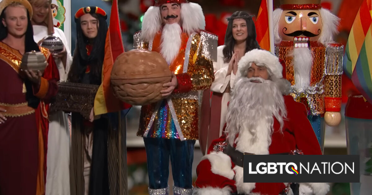 Sean Hayes y Keegan-Michael Key interpretaron a una pareja para burlarse de War on Christmas de Fox News