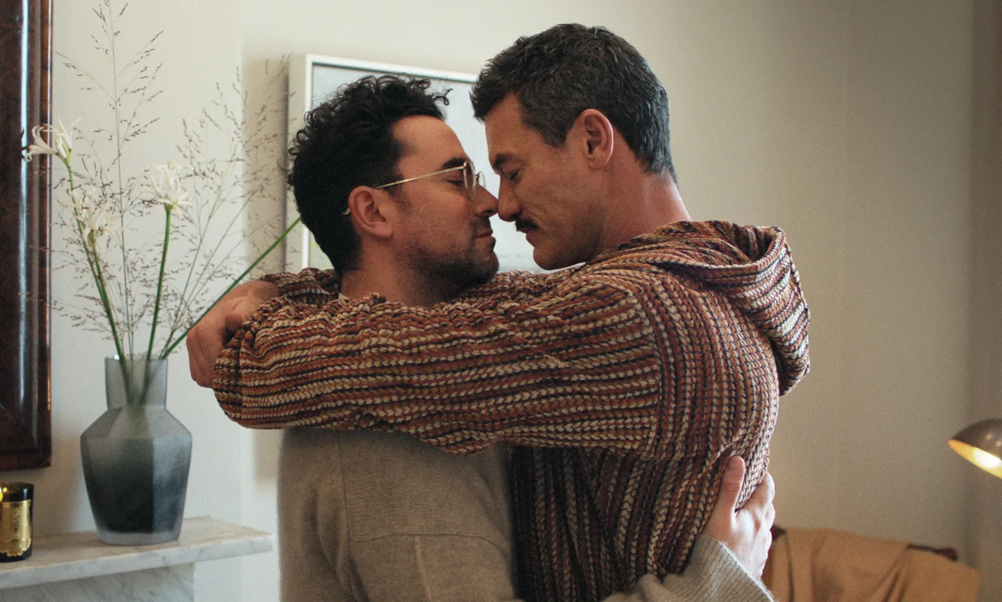 Dan Levy and Luke Evans star in Good Grief on Netflix.
