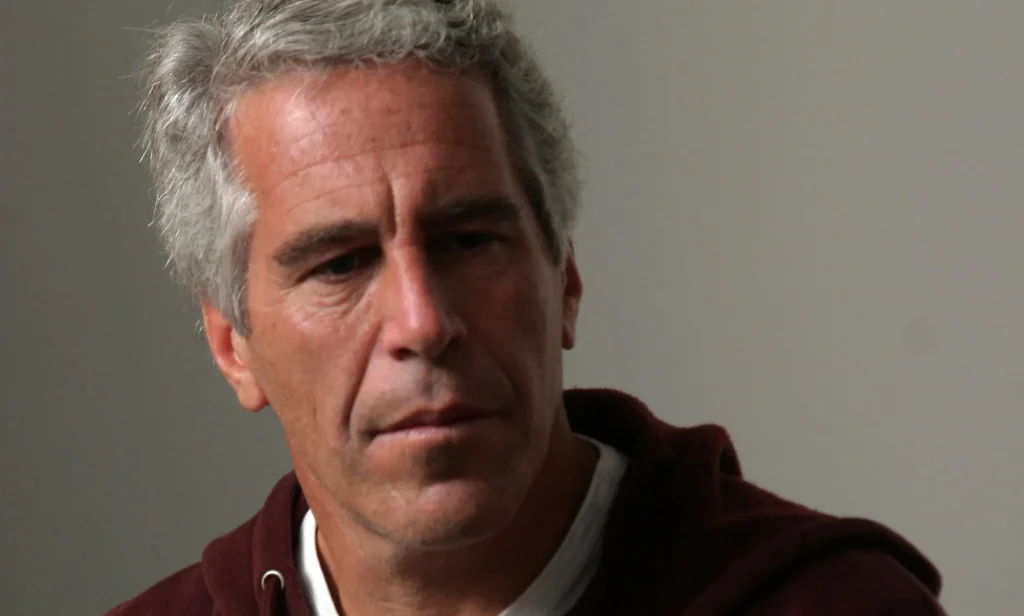 A close up of Jeffrey Epstein