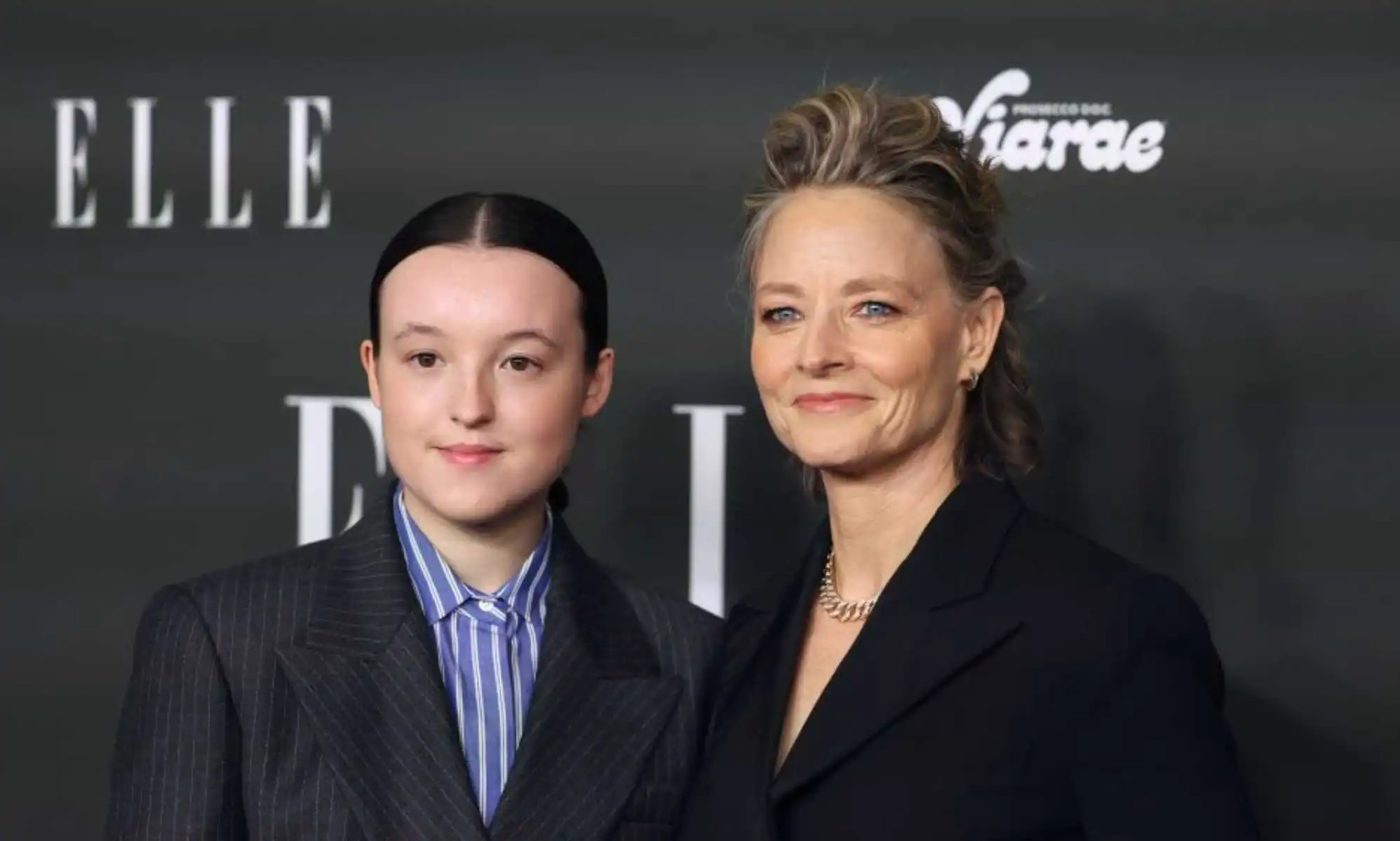 Bella Ramsey and Jodie Foster at Elle
