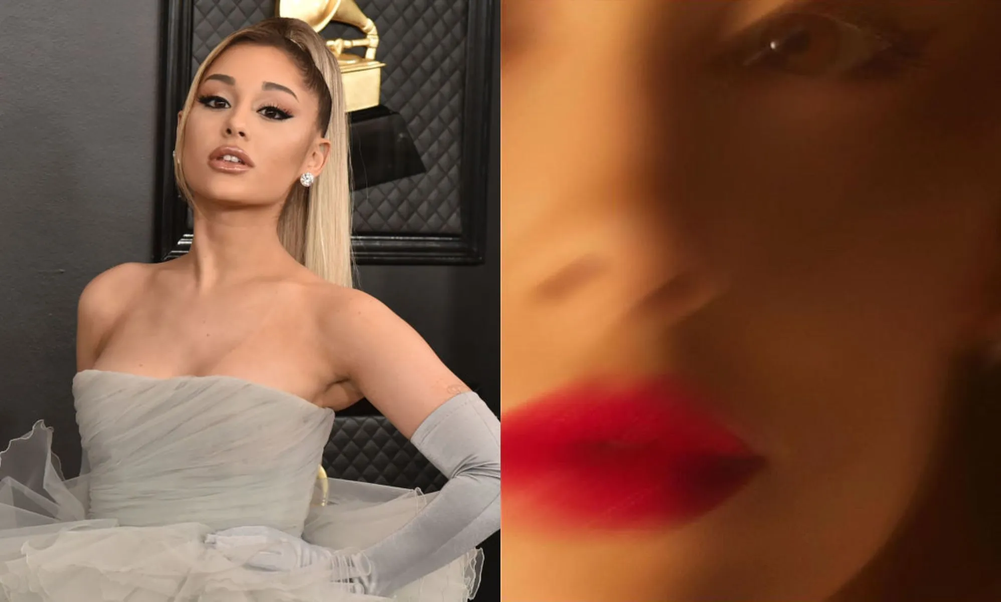 This is the lipstick Ariana Grande wears on the cover of her new single