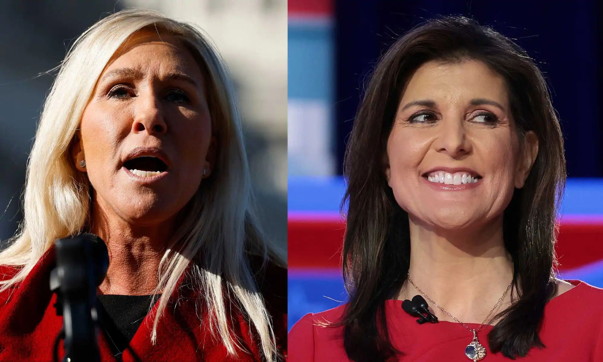 Marjorie Taylor Greene and Nikki Haley