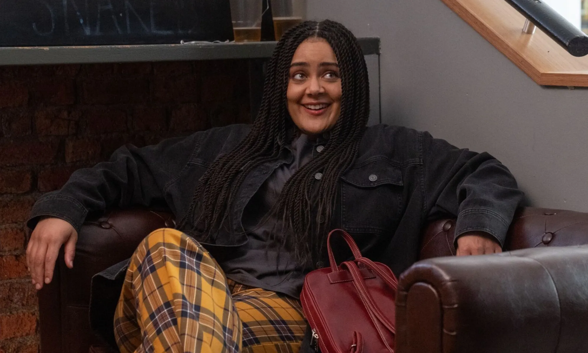 Izuka Hoyle as Corinne in Big Boys season two.