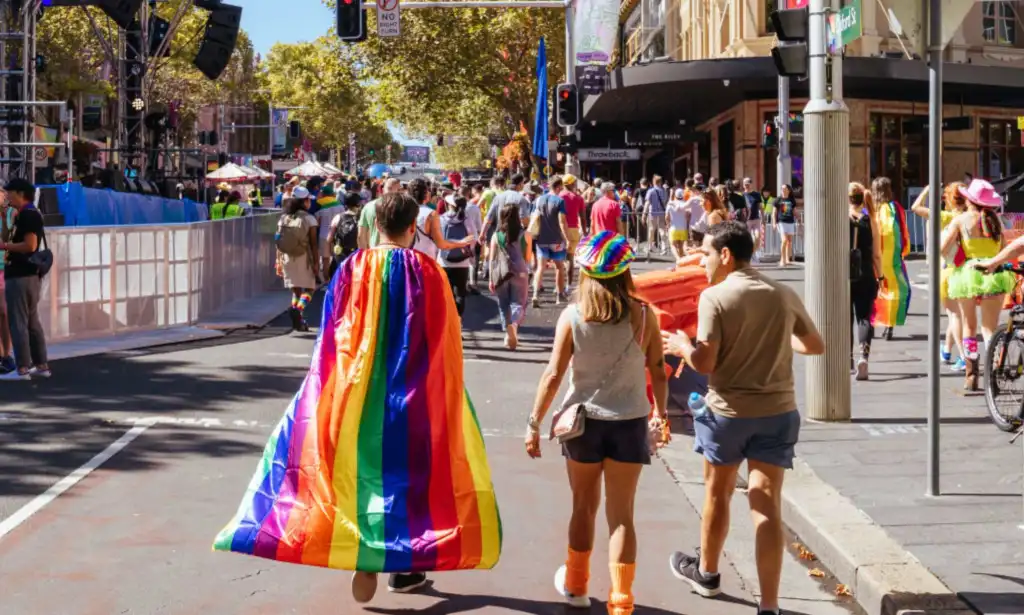 La gente celebra el Orgullo de Sydney 2023