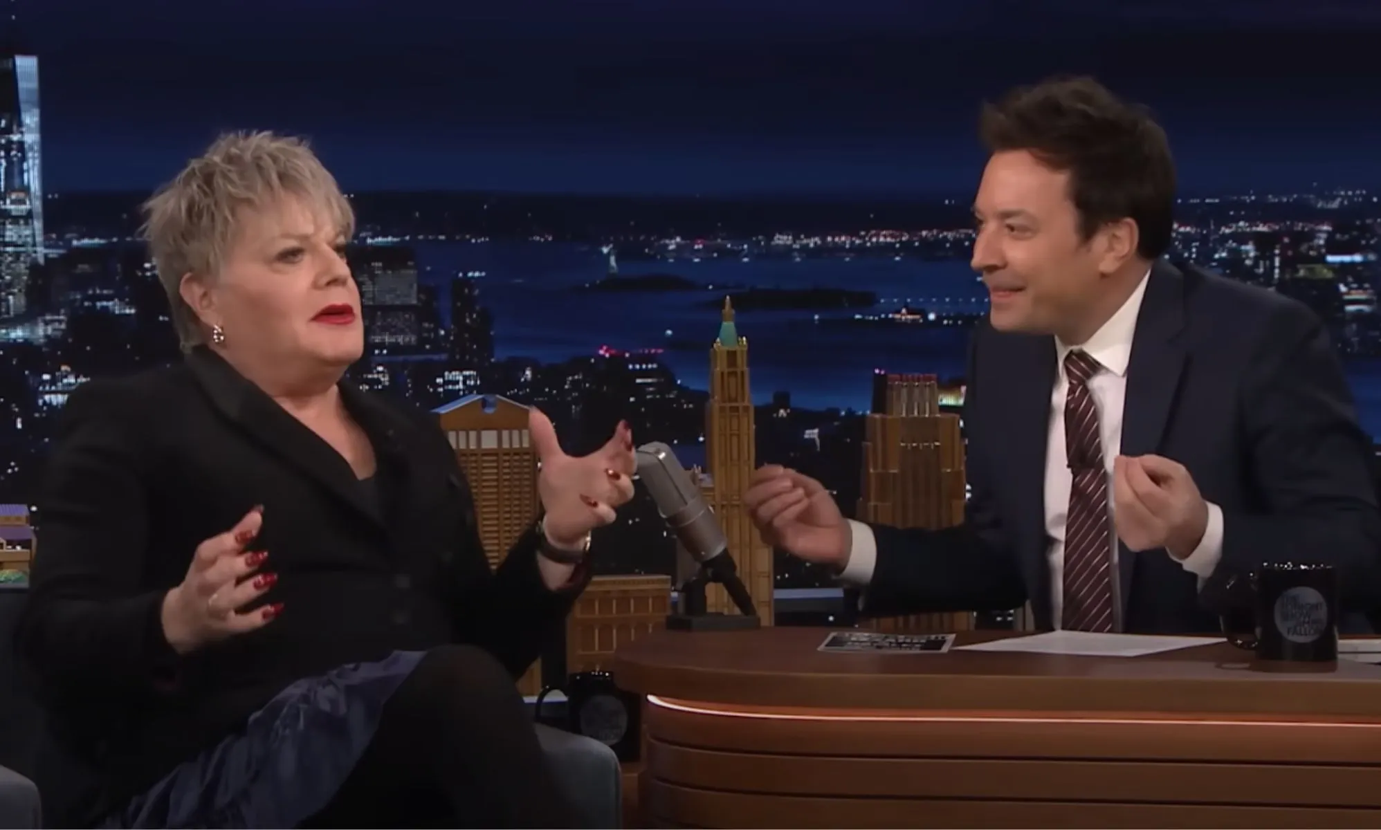 Suzy Eddie Izzard appears on the Jimmy Fallon show