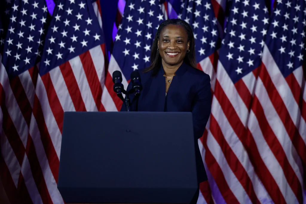 Butler delivered her maiden address to her colleagues this week. (Photo by Chip Somodevilla/Getty Images)