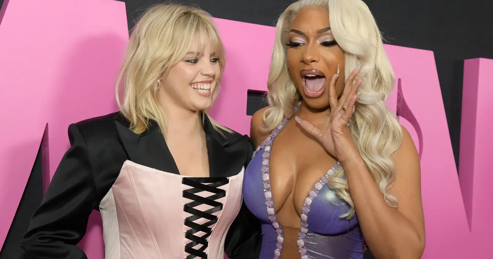 Reneé Rapp and Megan Thee Stallion on the red carpet.
