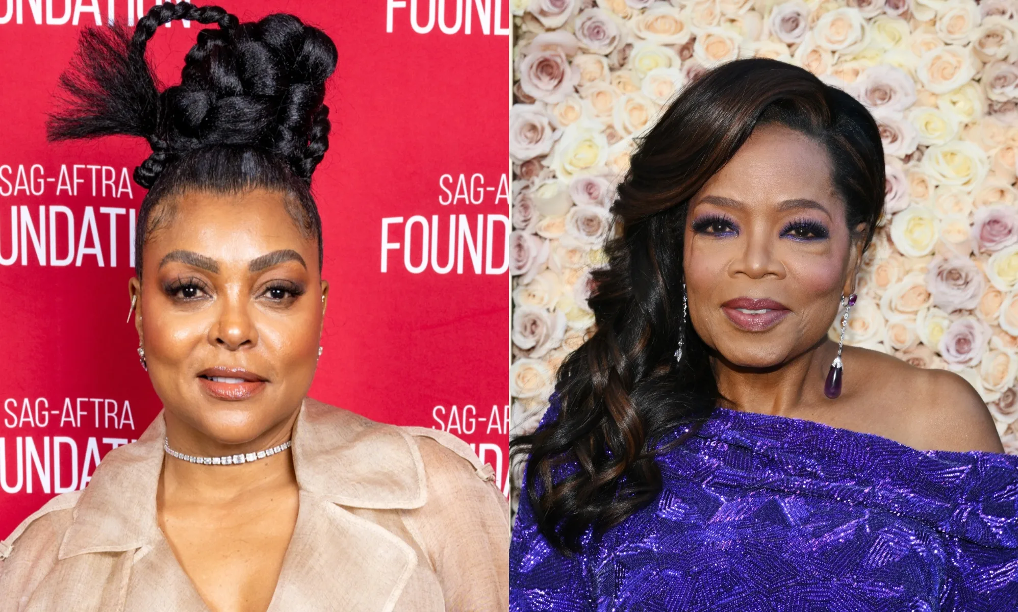 Taraji P. Henson (L) and Oprah Winfrey (R) are involved in the debate around on set conditions.