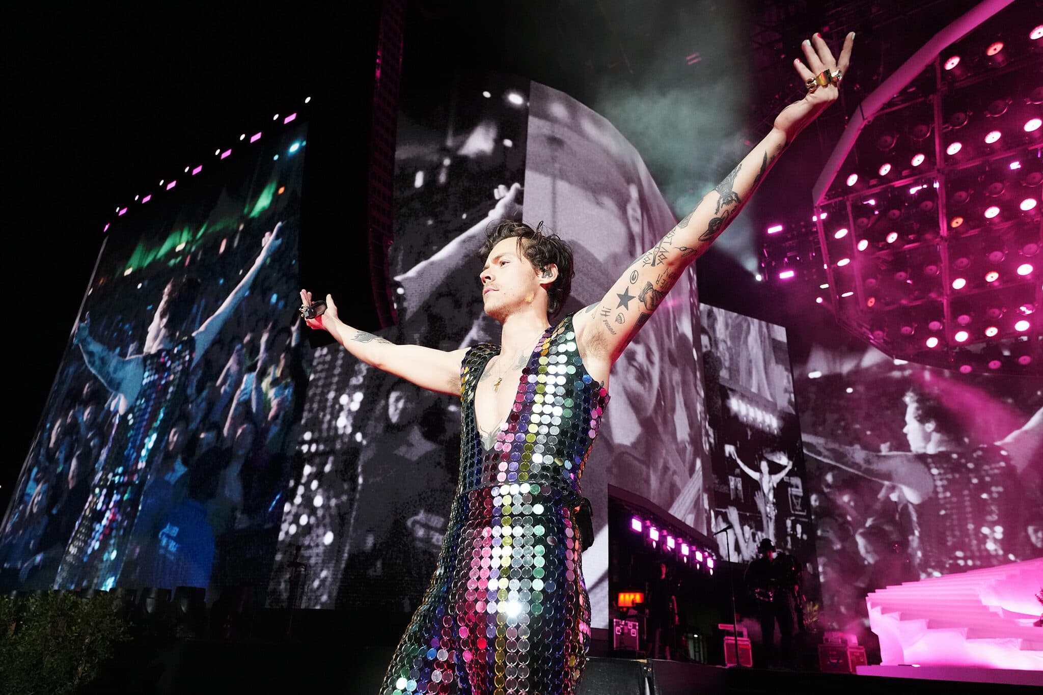 Harry Styles performs on the Coachella