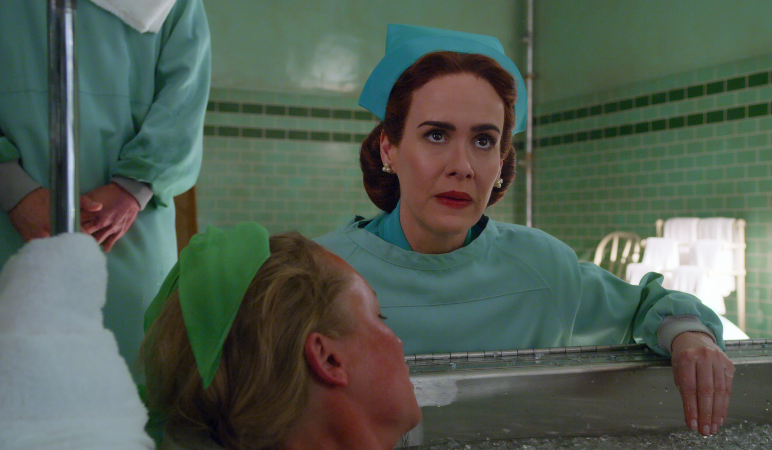 Sarah Paulson as nurse Mildred Ratched