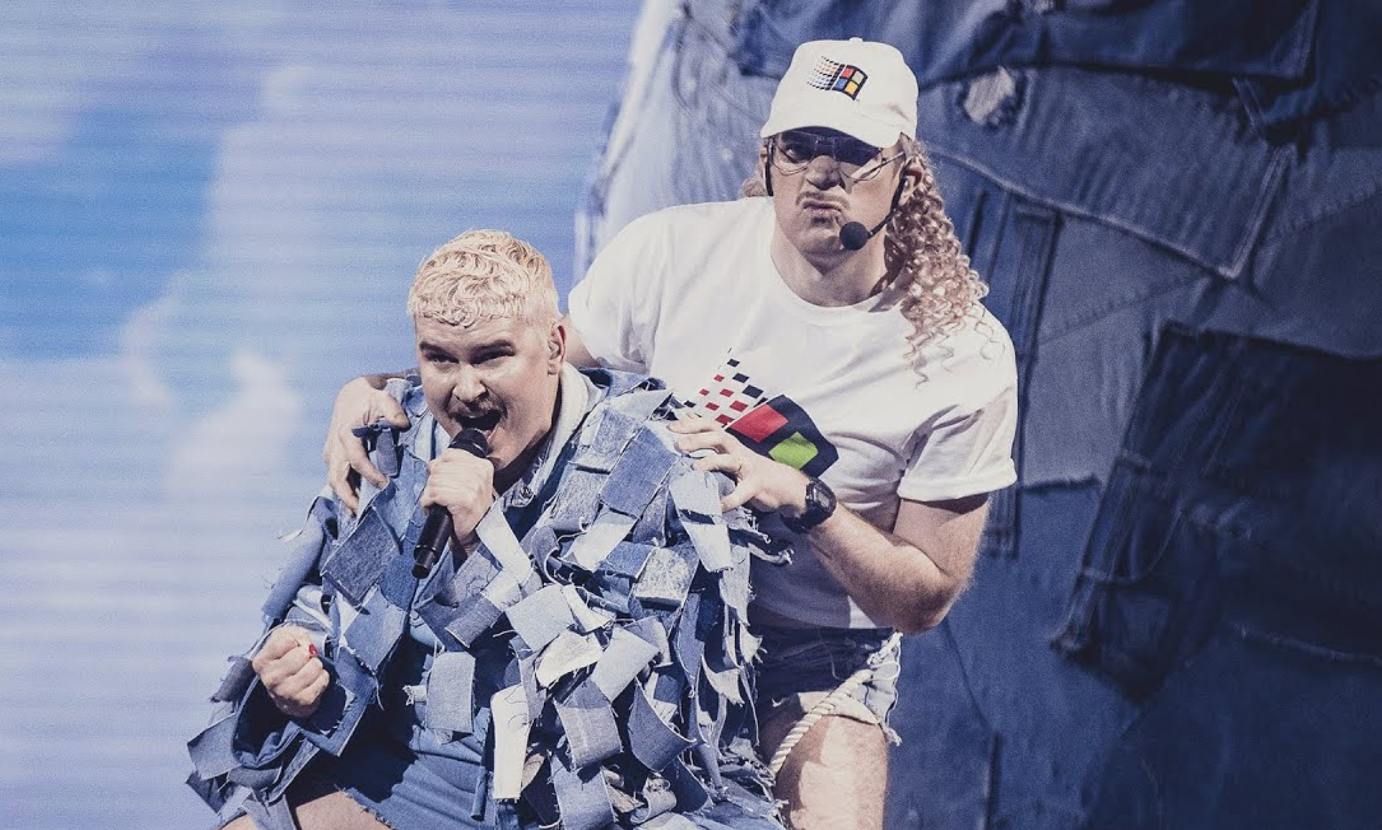 Windows95man and Henri Piispanen performing