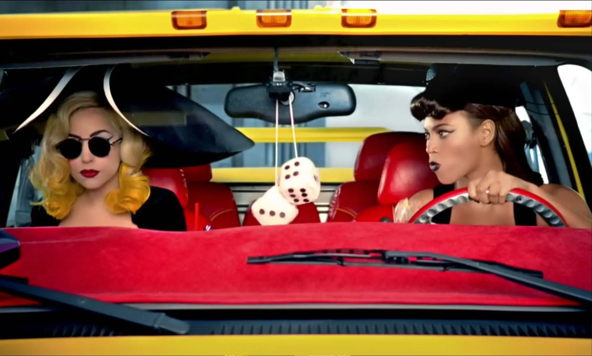 Lady Gaga and Beyoncé in the 2010 Telephone music video