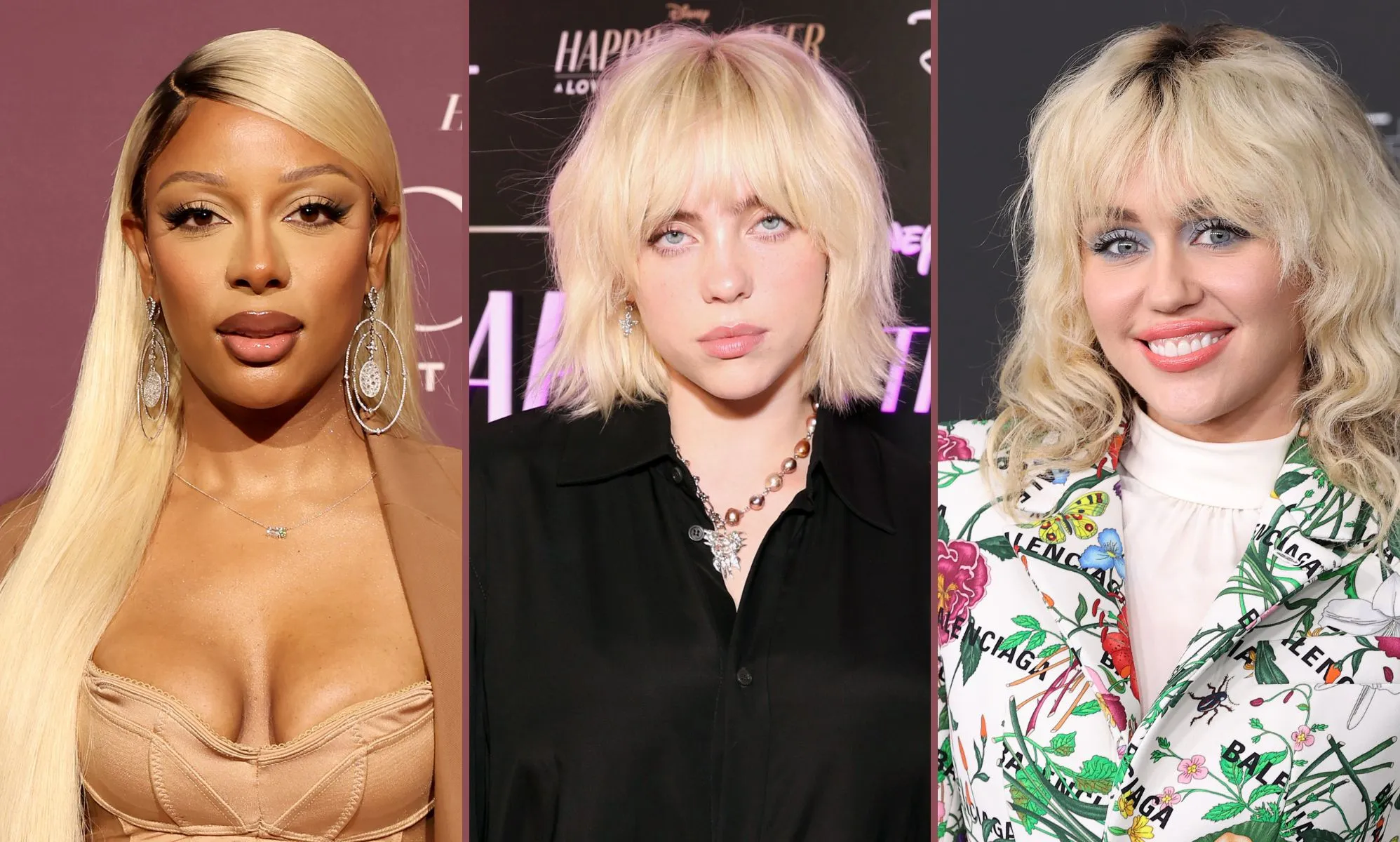 Grammys 2024: Victoria Monet, Billie Eilish and Miley Cyrus.