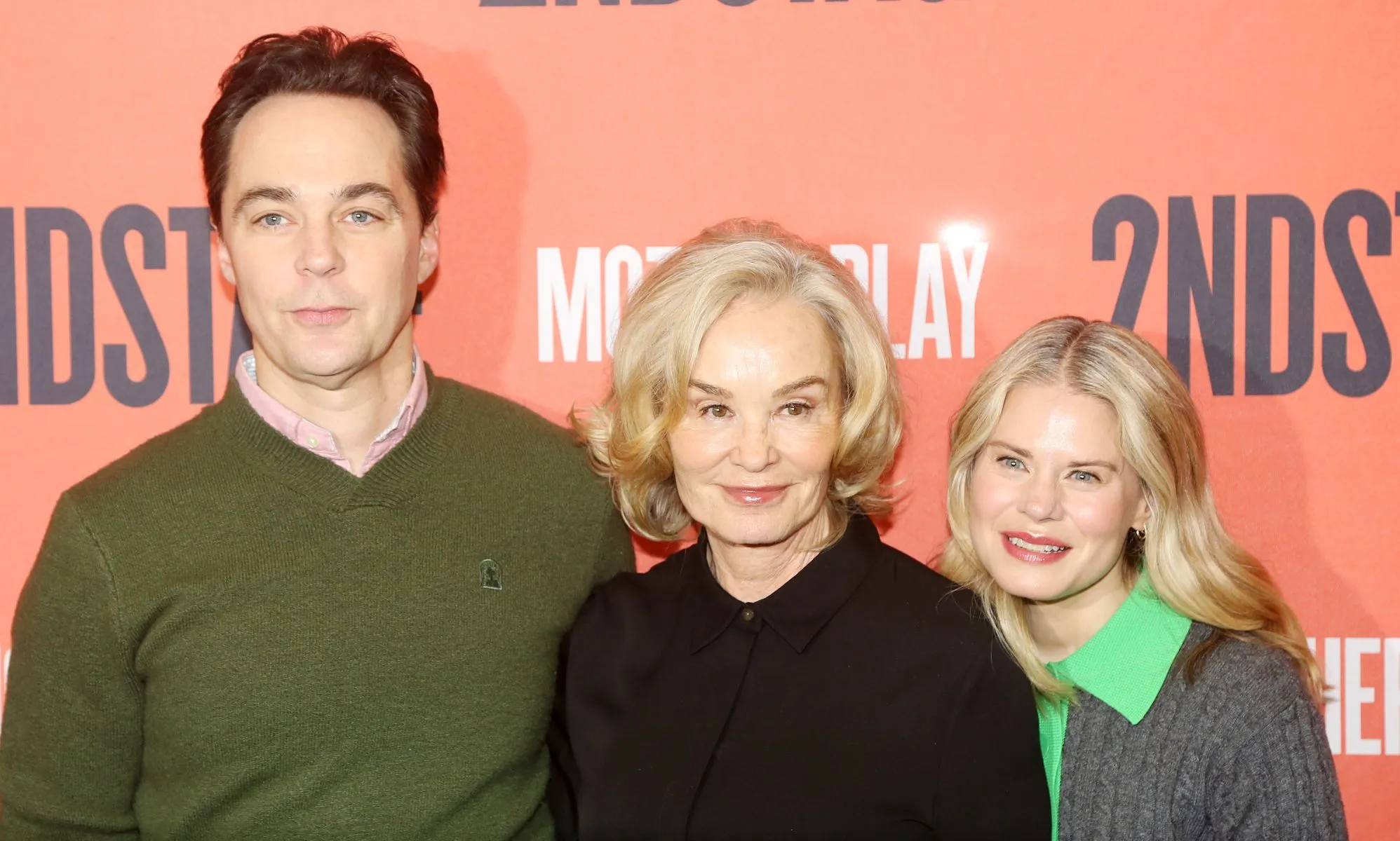 Jim Parsons, Jessica Lange, and Celia Keenan-Bolger at the premiere of Mother Play