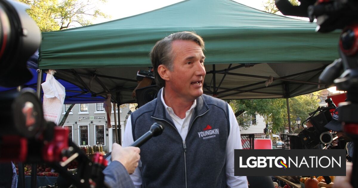Gobernador anti-LGBTQ+ firma proyecto de ley que codifica el matrimonio entre personas del mismo sexo en Virginia