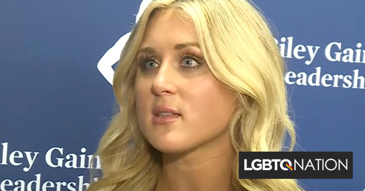 Riley Gaines acudió a por un activista trans por usar un baño público.  No terminó bien para ella.