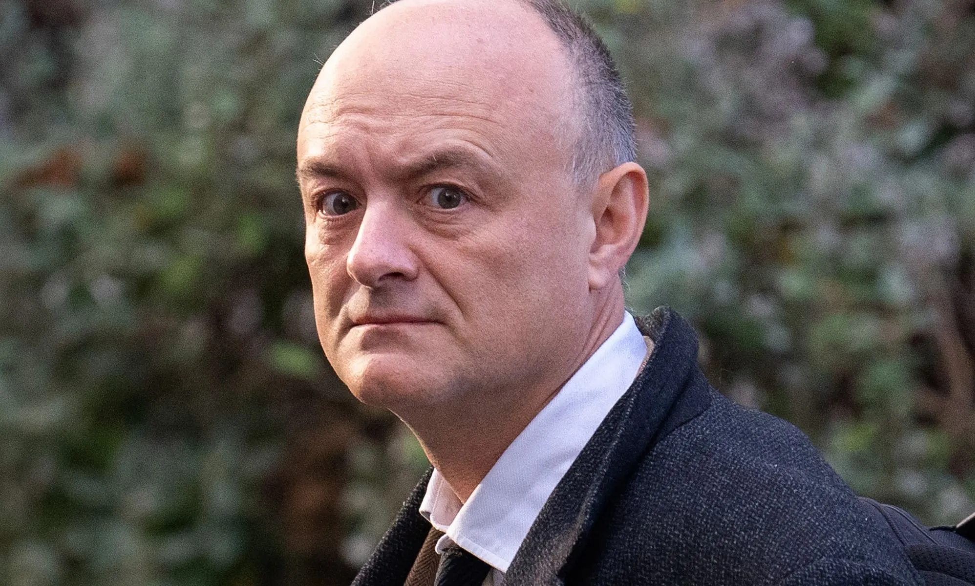 Dominic Cummings walking outside.