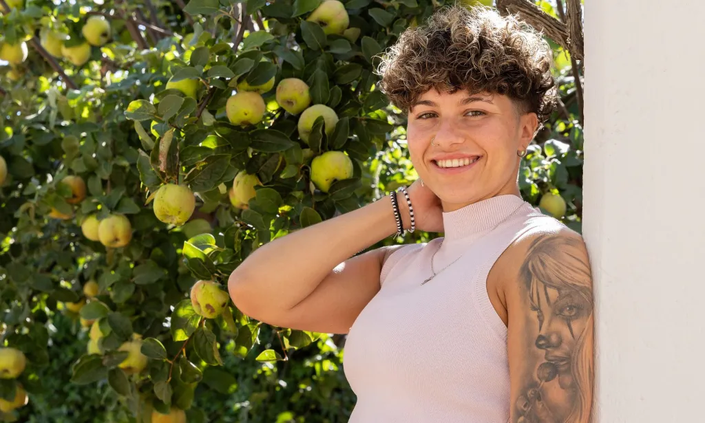 Besé a una chica, la estrella Lisha.