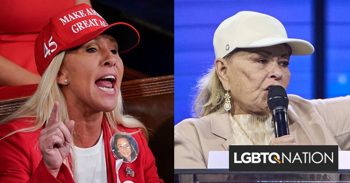 Deplorables Roseanne Barr y Marjorie Taylor Greene denunciadas por burlarse de una víctima de violación