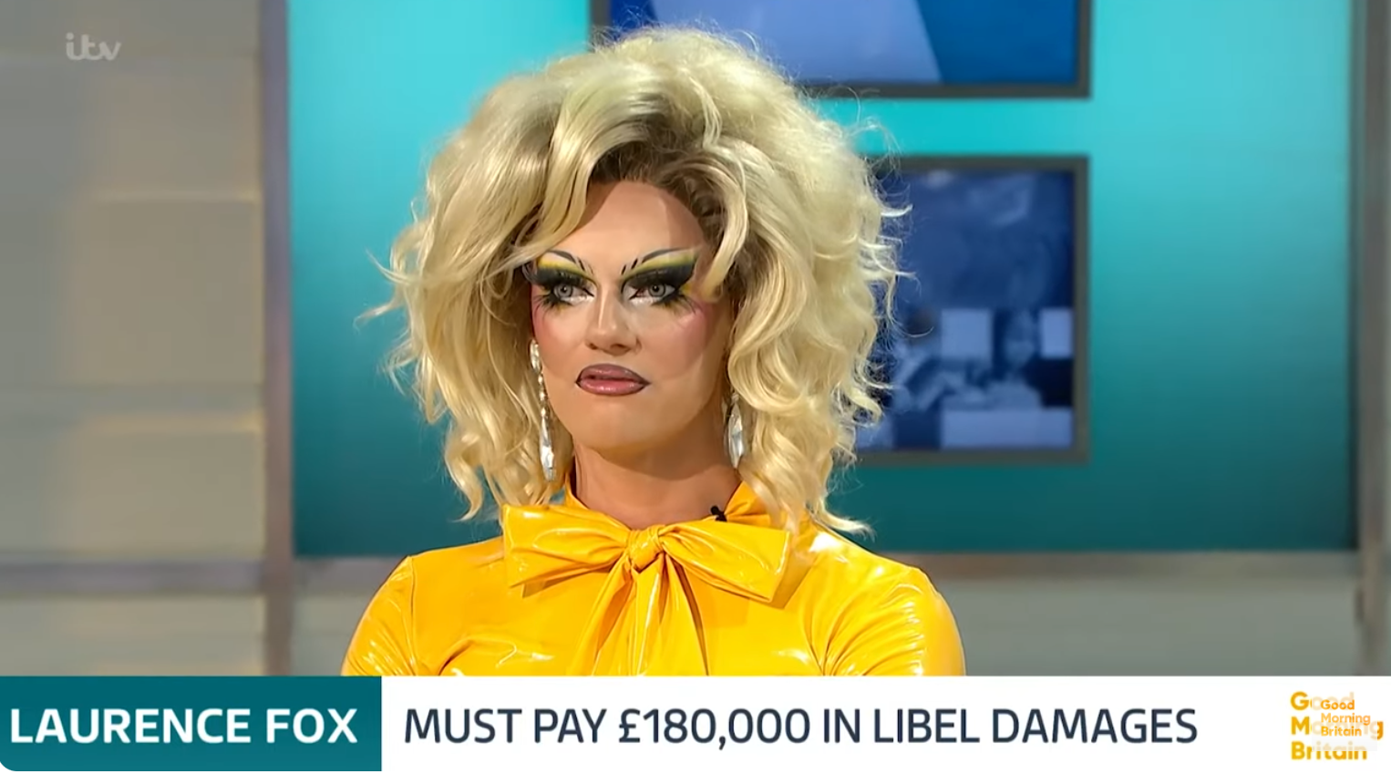Image shows Drag Race queen Crystal on Good Morning Britain
