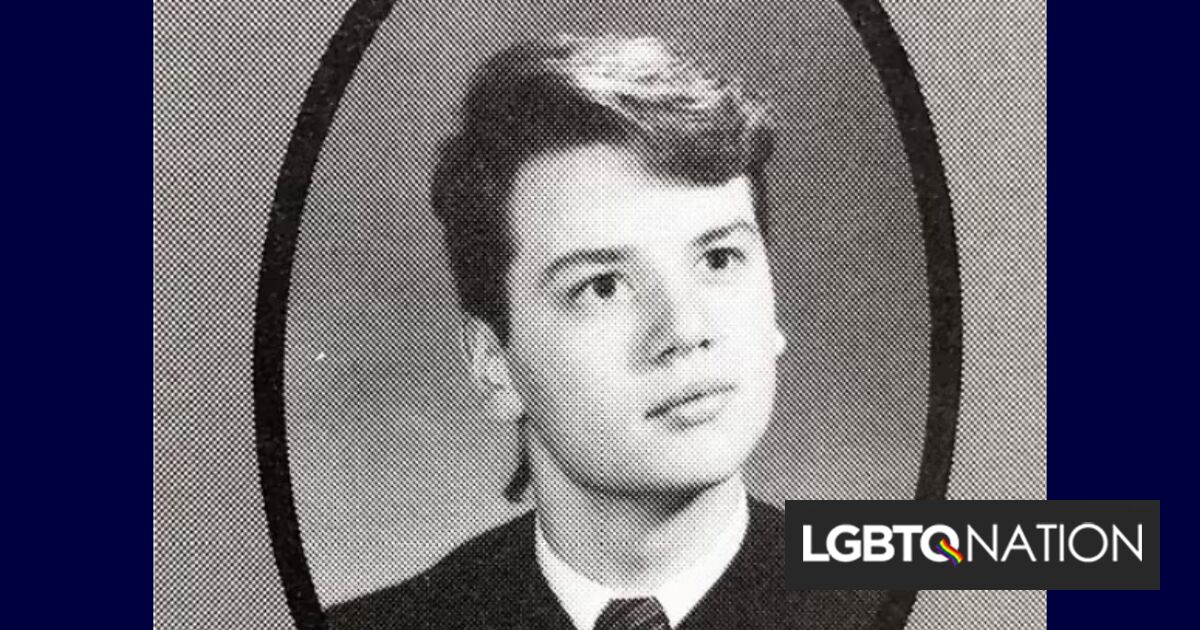 La loca cita del anuario de este estudiante gay de 1985 finalmente está recibiendo la atención que merece