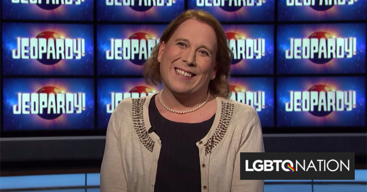 ¡Peligro trans!  La campeona Amy Schneider ha vuelto a hacer historia en los programas de juegos.