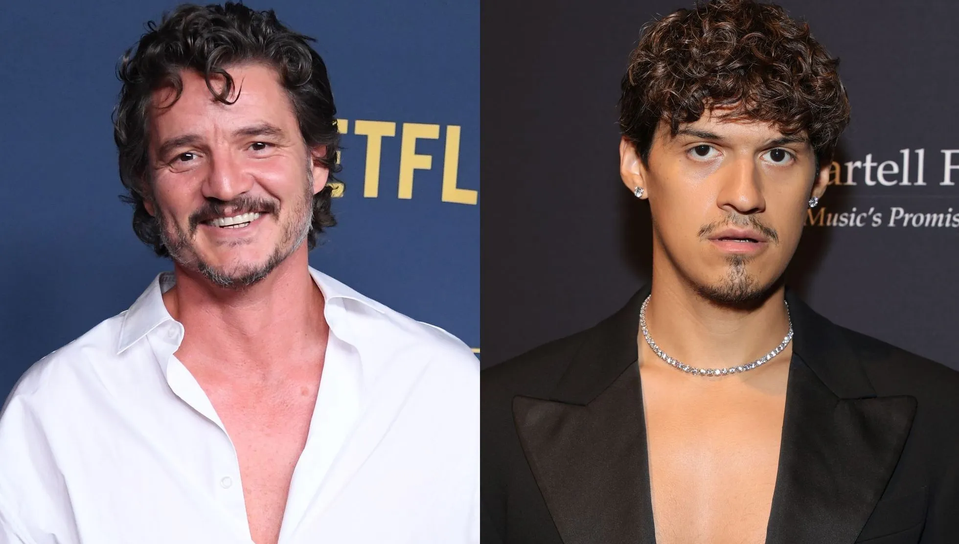 Pedro Pascal (left) and Omar Apollo (right)