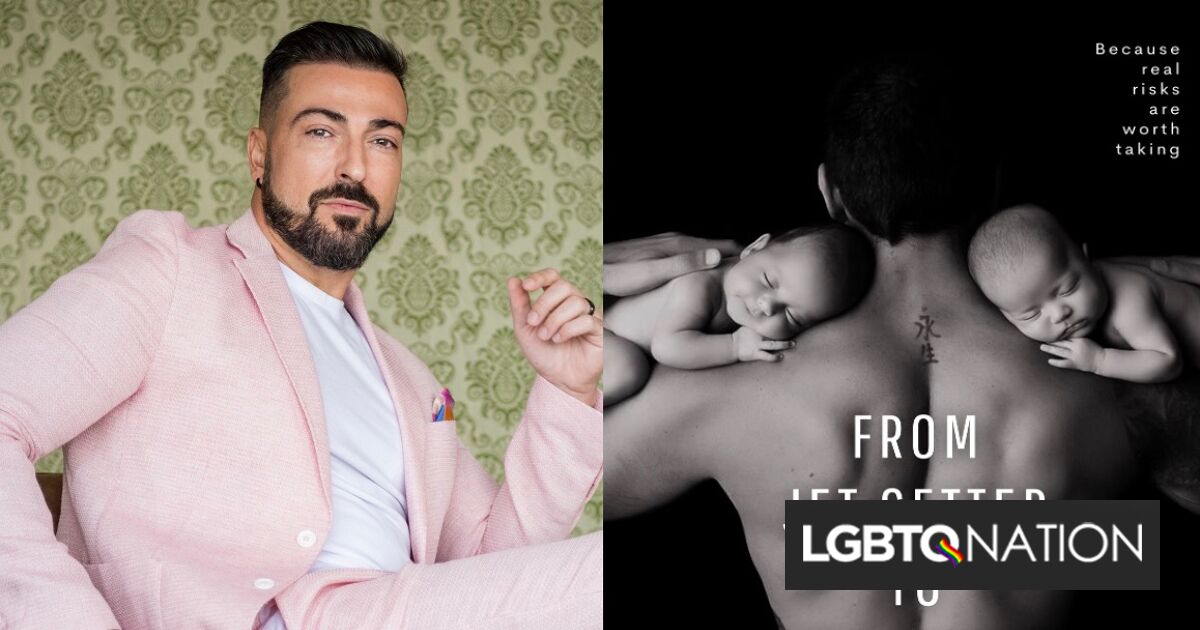 Este hombre gay soltero tuvo que fingir tener esposa para traer a sus bebés del hospital a casa