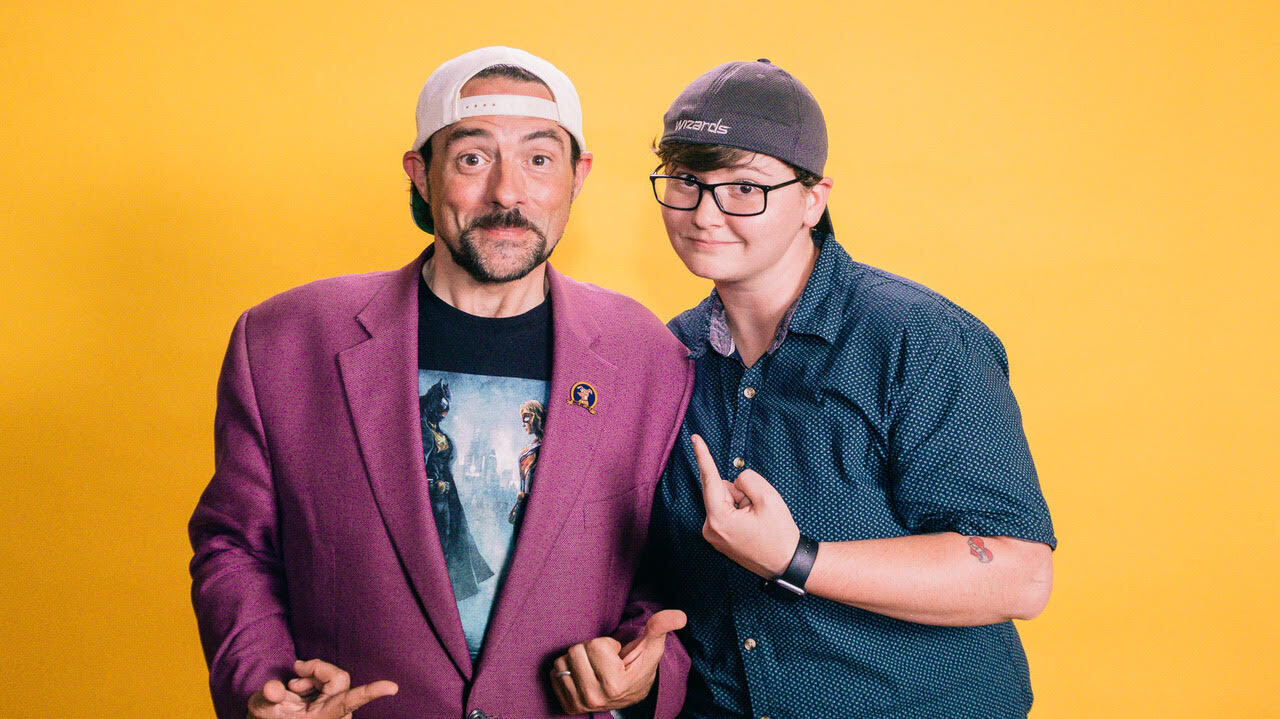 Kevin Smith con el director de Chasing Chasing Amy, Sav Rodgers.