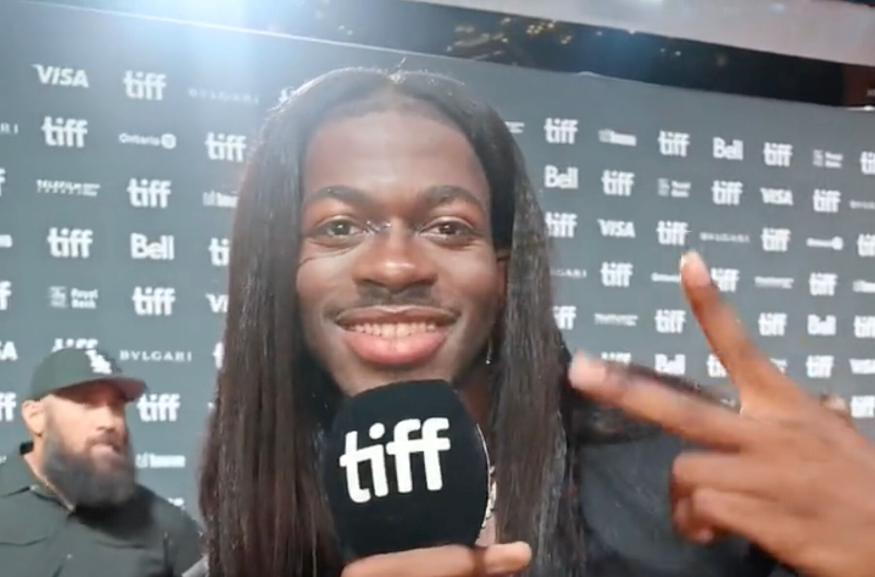 Lil Nas X en el estreno mundial de Lil Nas X: Larga vida a Montero