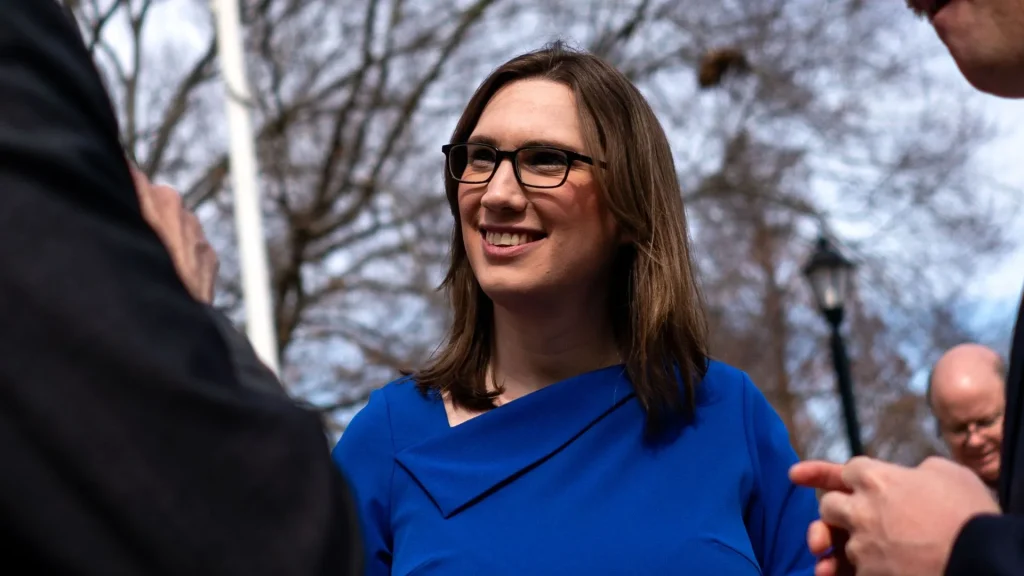 Sarah McBride is campaigning to become the first trans person in US congress in Delaware