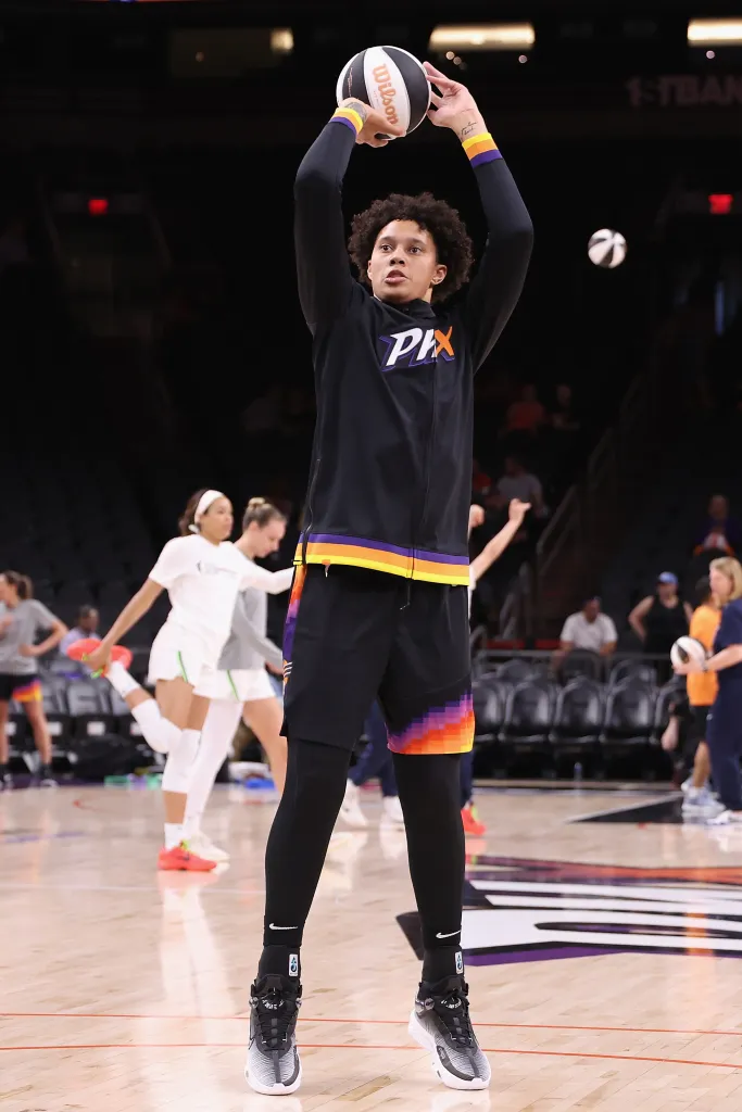 Brittney Griner para el equipo Phoenix Mercury.