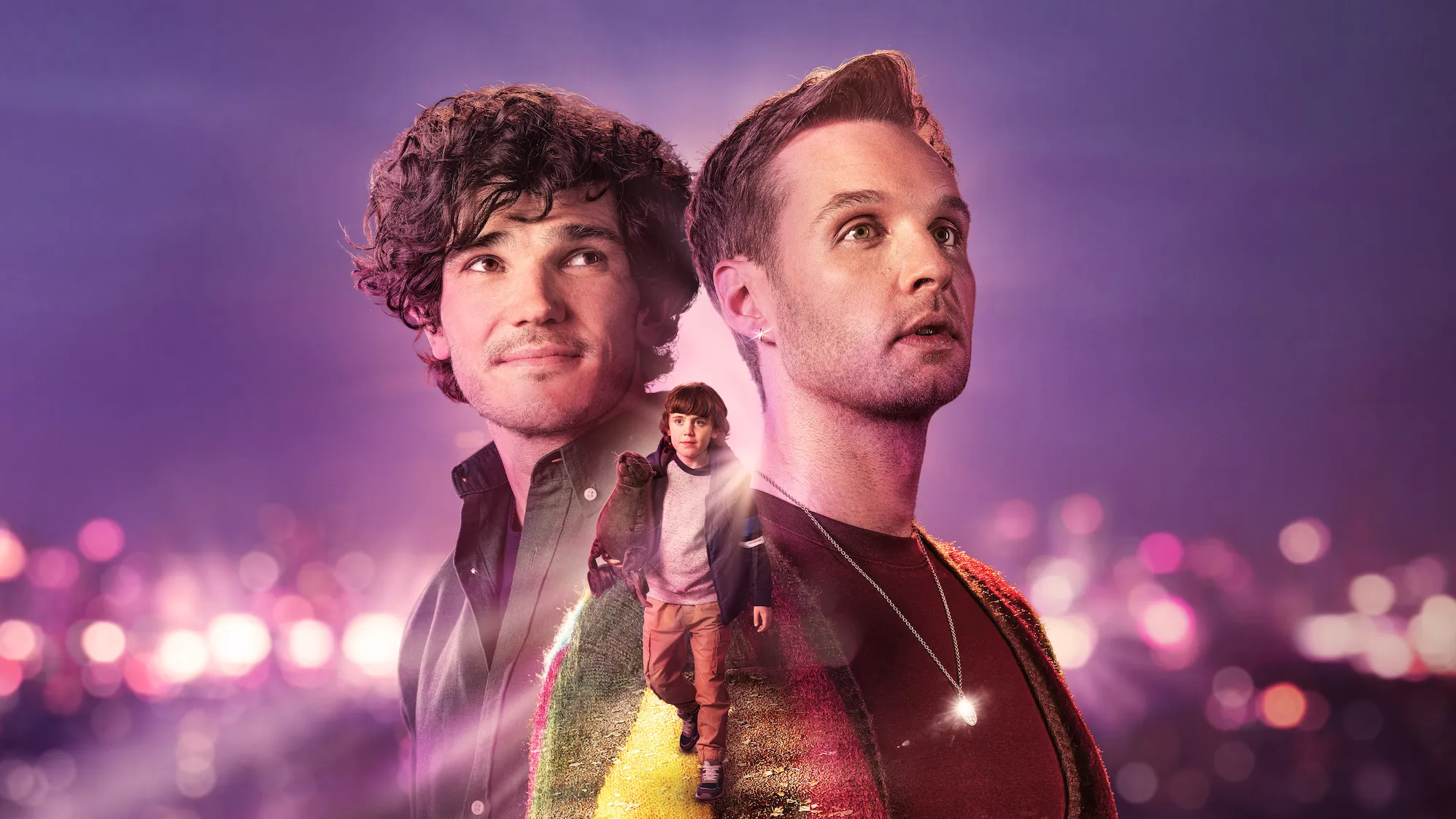 Fra Fee (L) and Sion Daniel Young (R) in a promotional image for BBC gay drama Lost Boys & Fairies
