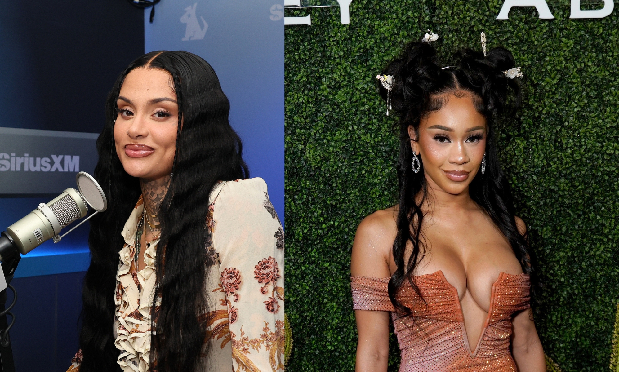 Kehlani visits SiriusXM Studios and Saweetie attends a red carpeted event.
