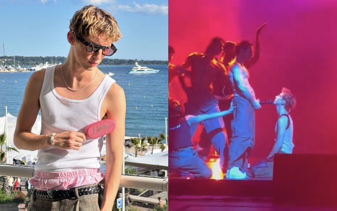 “Estás loco”: Troye Sivan simulando sexo oral en gira se vuelve viral