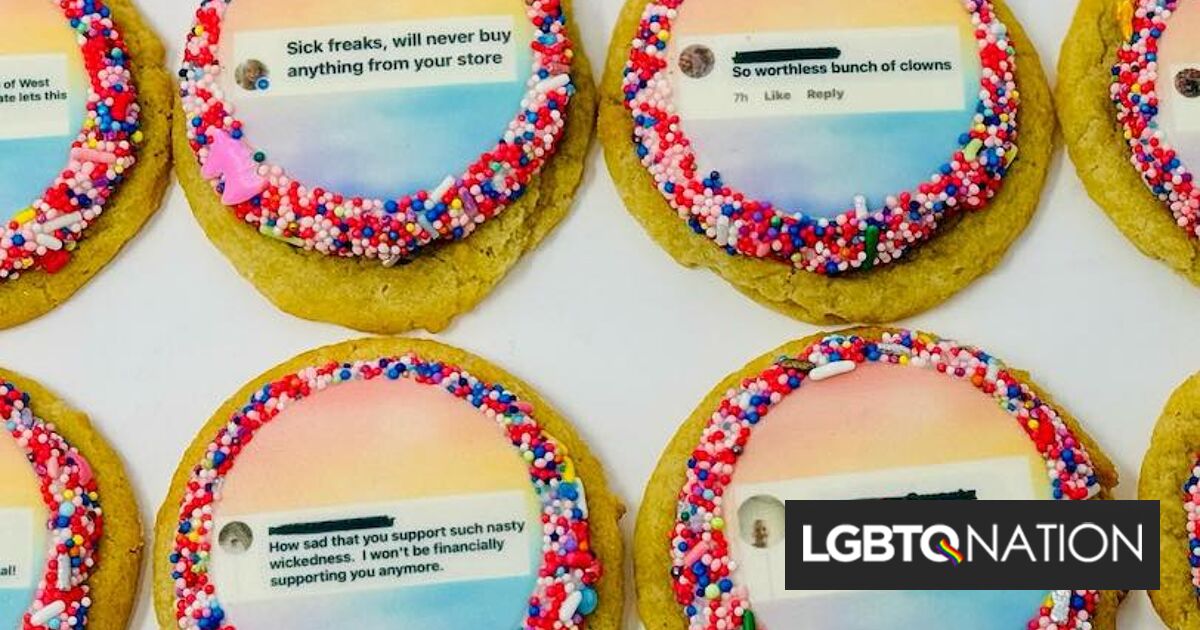 Una panadería convierte mensajes homofóbicos en una deliciosa recaudación de fondos para organizaciones benéficas LGBTQ+