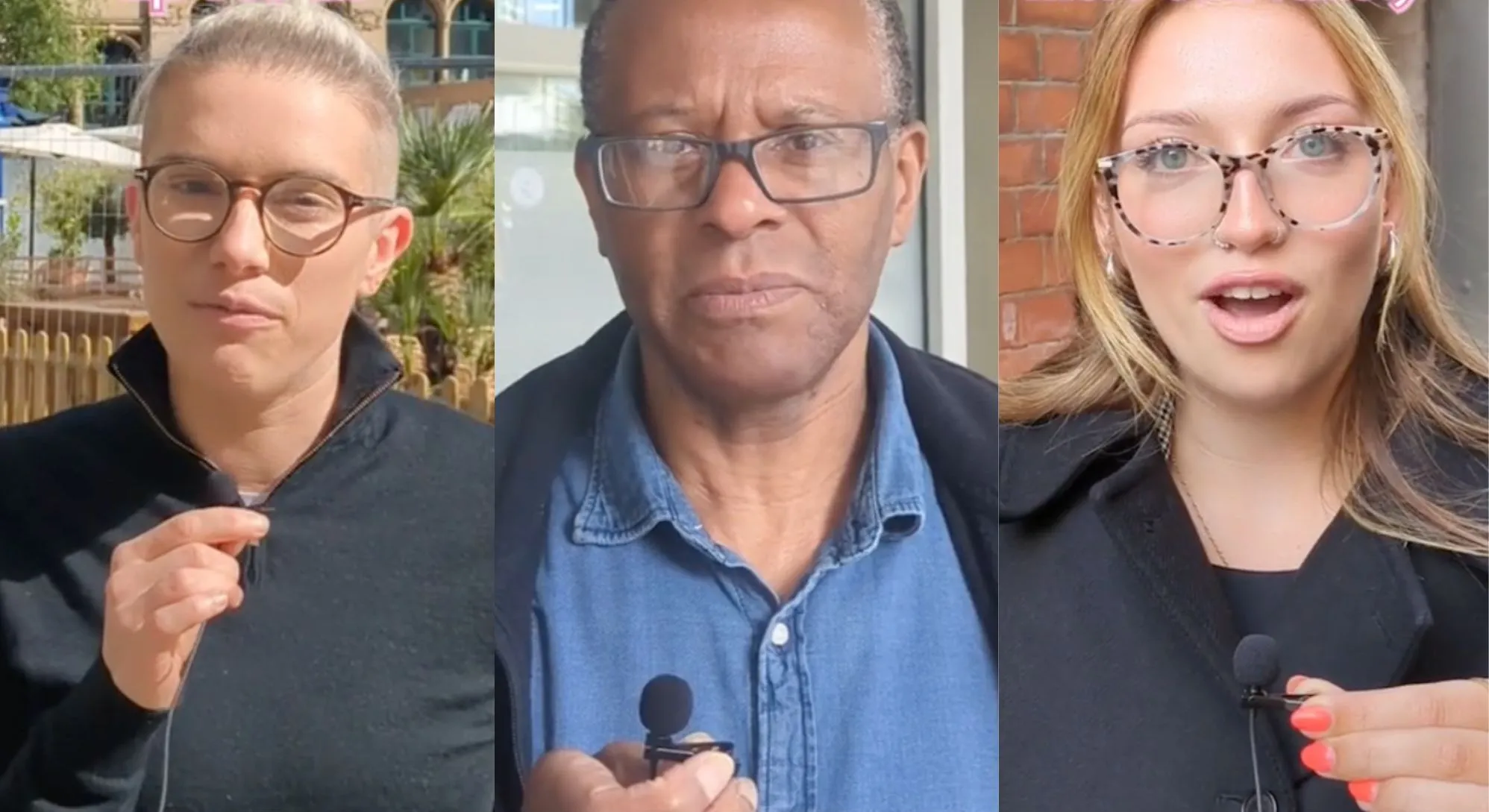 Three members of the UK public