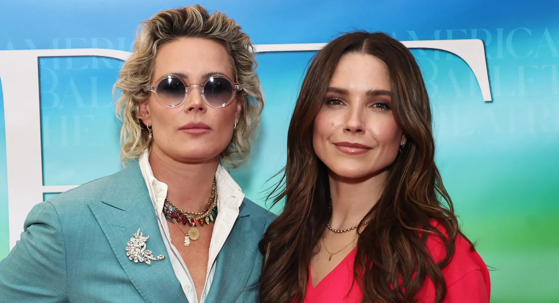 NEW YORK, NEW YORK - JUNE 25: (L-R) Ashlyn Harris and Sophia Bush attend the American Ballet Theatre New York Premiere of