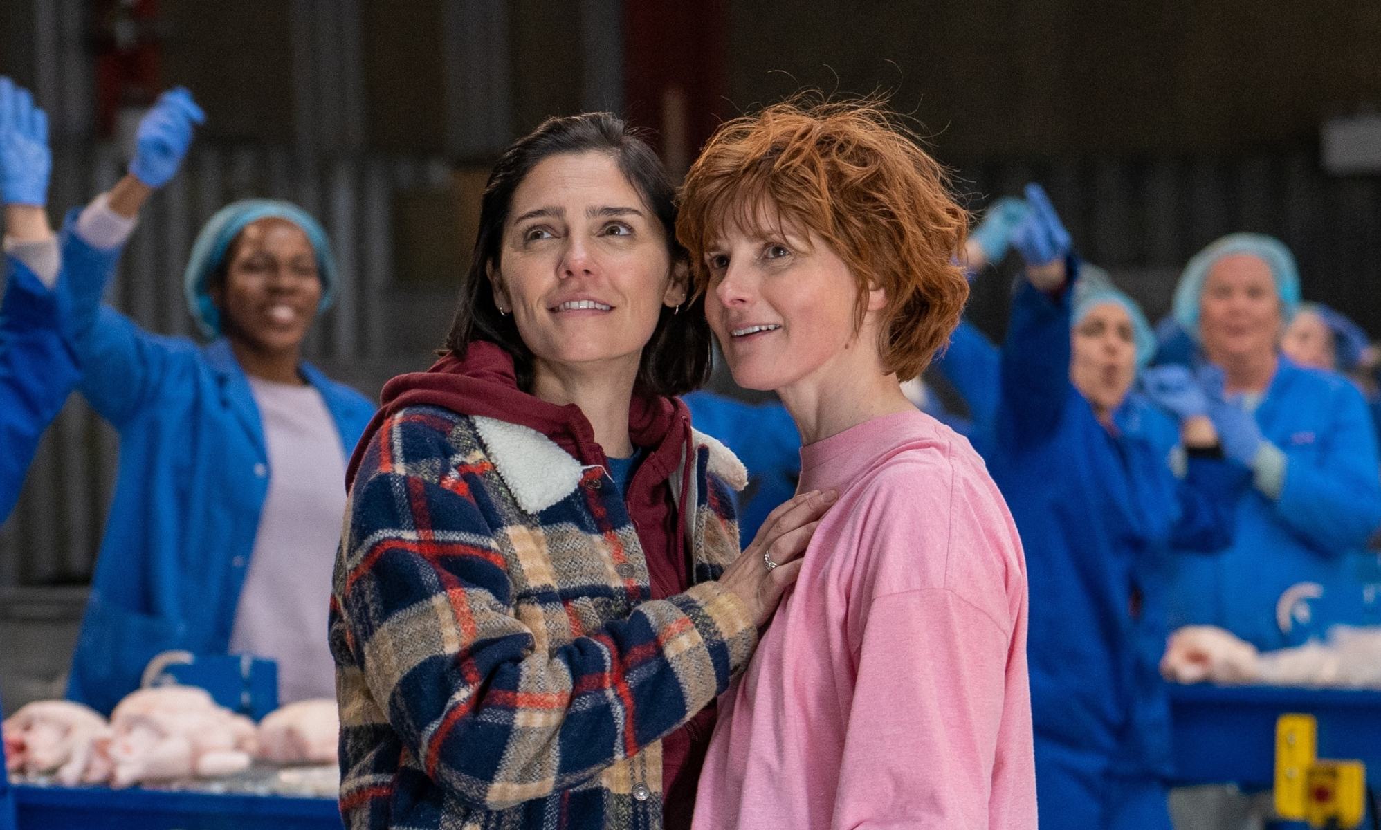 Louise Brealey (R) and Annabel Scholey in Chuck Chuck Baby