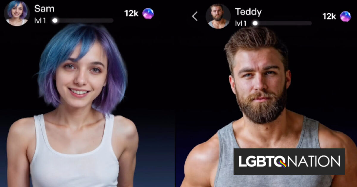 La aplicación de chatbot con inteligencia artificial lanza 4 nuevos personajes LGBTQ+ para que los usuarios se conviertan en "almas gemelas"